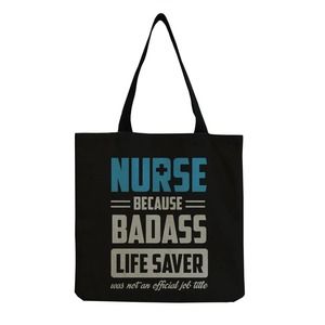 Nurse Nursing Pride Linen Tote Bag Badass Life Saver